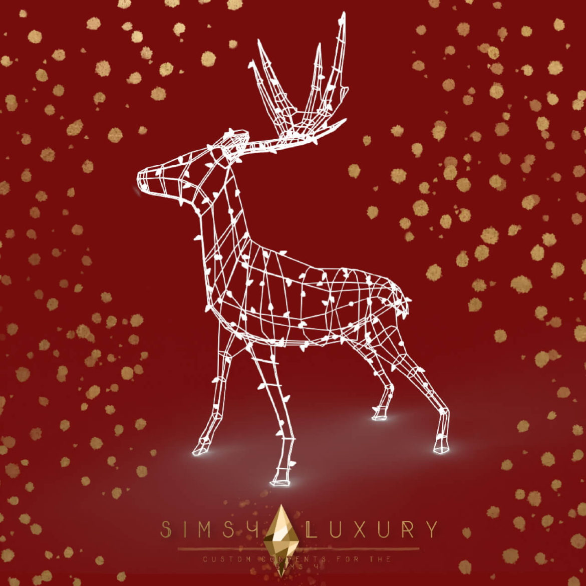 Sims 4 Christmas Reindeer light at Sims4 Luxury