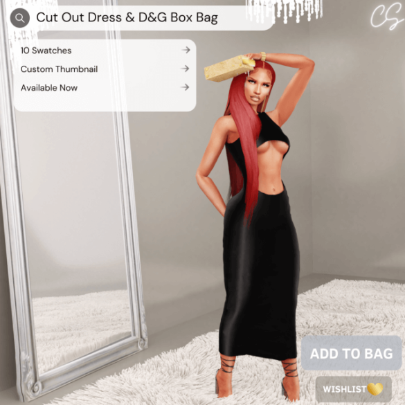 Sims 4 cut out dress dg box bag