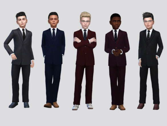 Sims 4 Felipe Formal Suit Boys by McLayneSims at TSR