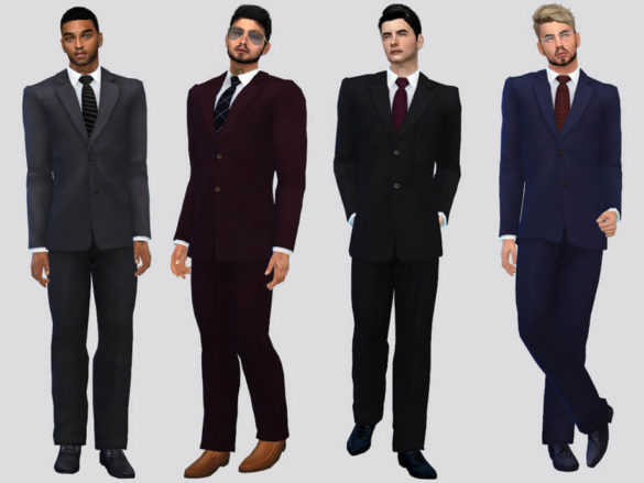 Sims 4 Felipe Formal Suit by McLayneSims at TSR - Best Sims Mods