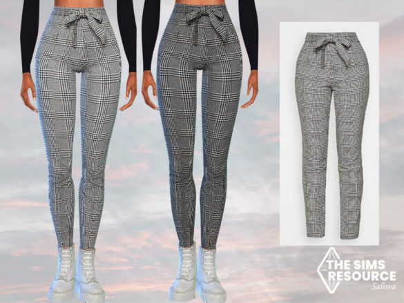 Sims 4 Female Plaid Pants by Saliwa at TSR