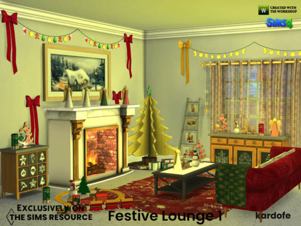 Sims 4 Festive Lounge 1 by kardofe at TSR
