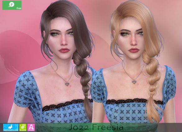 Sims 4 Freesia Hair at Newsea Sims 4 - Best Sims Mods