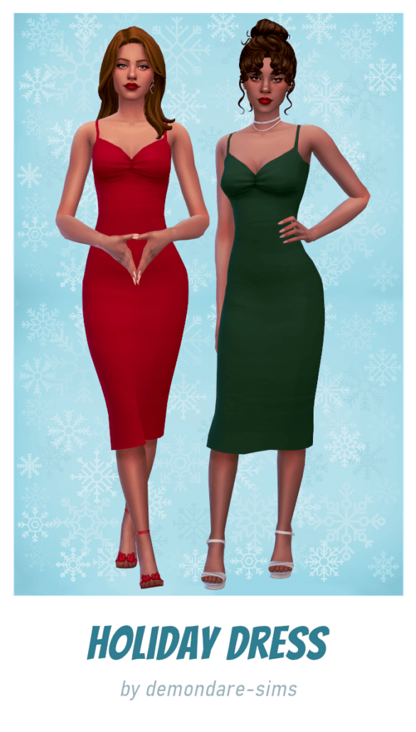 Sims 4 holiday dress
