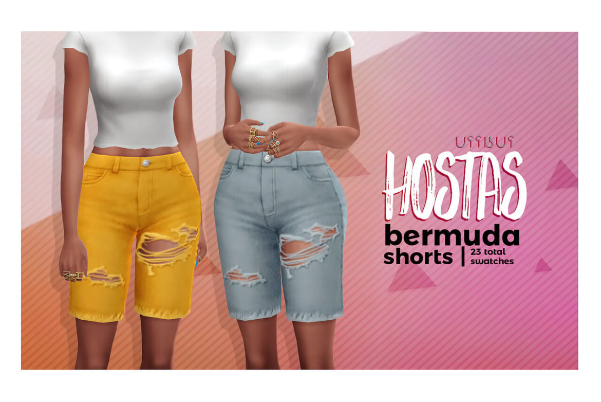 Sims 4 hostas destroyed bermuda shorts
