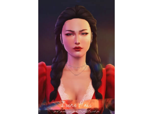 Sims 4 Irene Hair by MS | Mary Sims