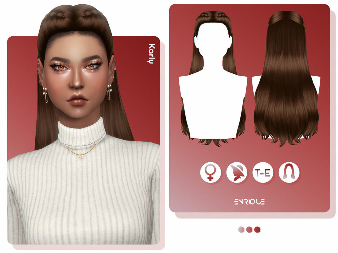 Sims 4 Karly Hairstyle Jane Earrings