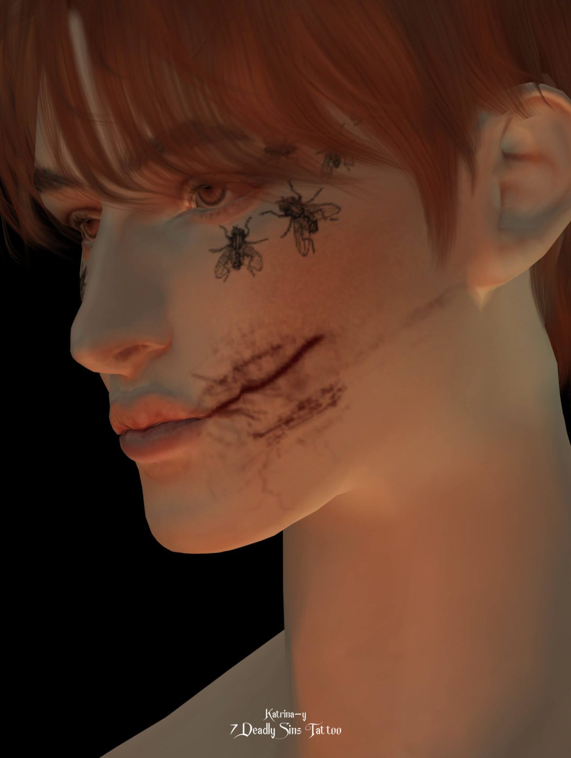 Sims 4 kat7 sins tattoo hq compatible all genders 7