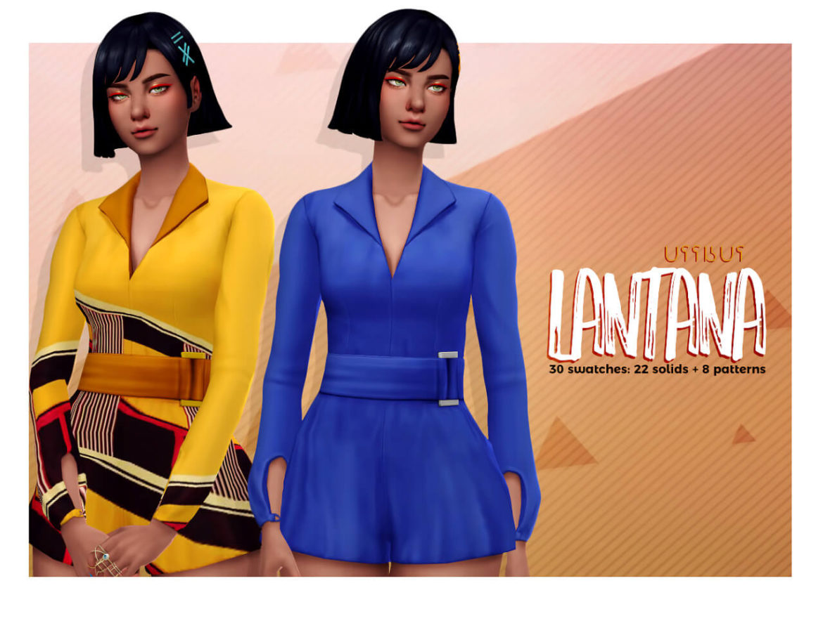 Sims 4 lantana belted romper suns out