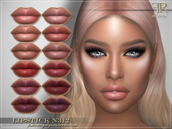 Sims 4 Lipstick N312 by FashionRoyaltySims