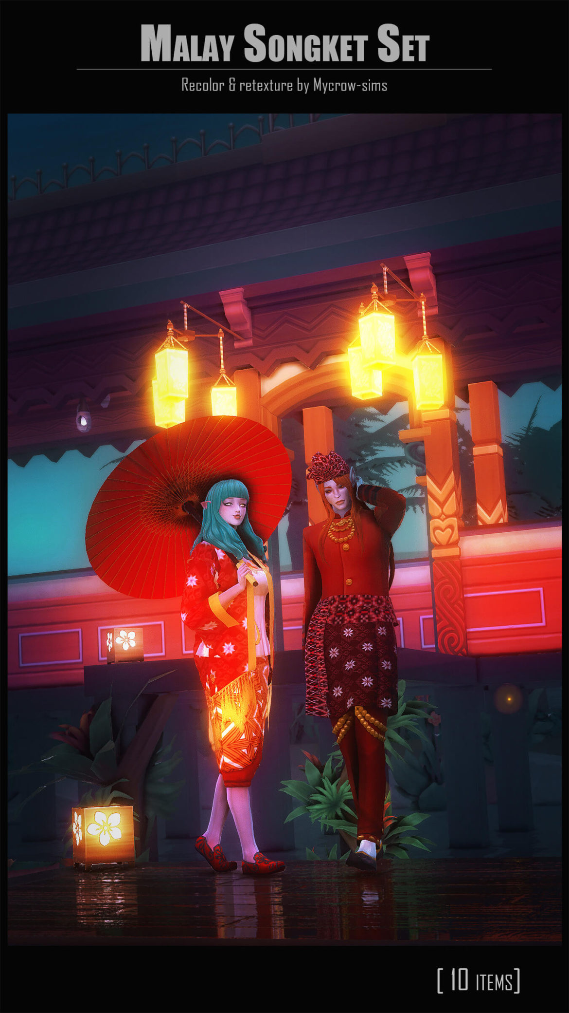 Sims 4 Malay traditional set