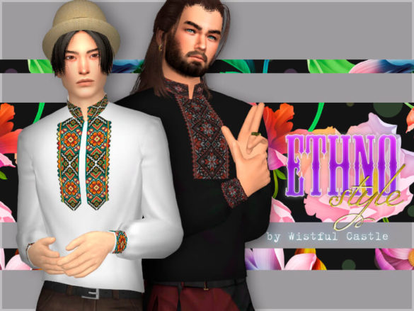 Sims 4 male shirt with new mesh contains all lods