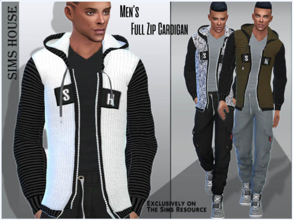 Men’s Full Zip Cardigan by Sims House
