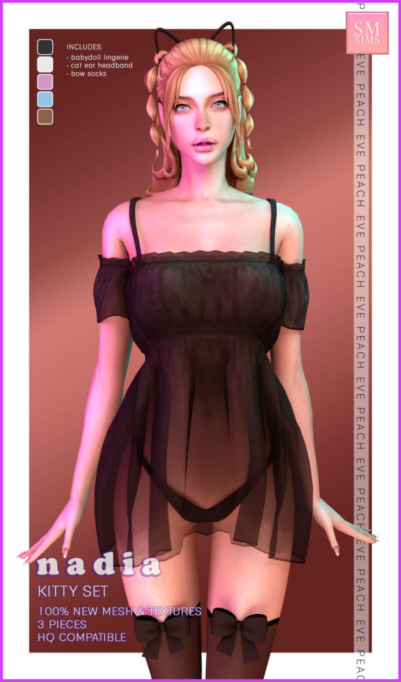 Sims 4 nadia kitty set
