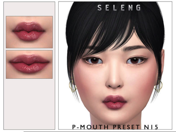 Sims 4 P-Mouth Preset N15 by Seleng at TSR