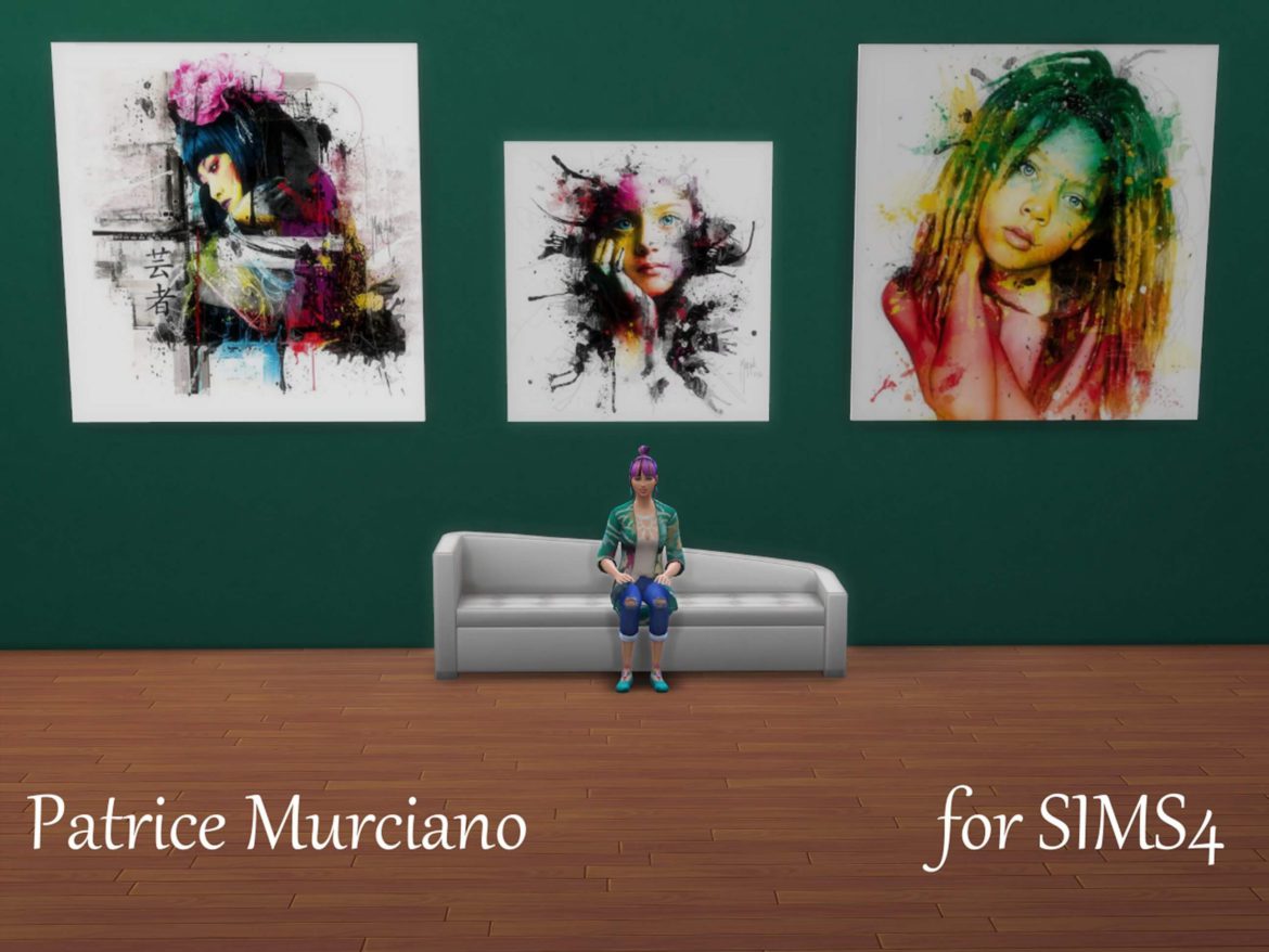 Sims 4 Patrice Murciano Artwork – Wall paintings
