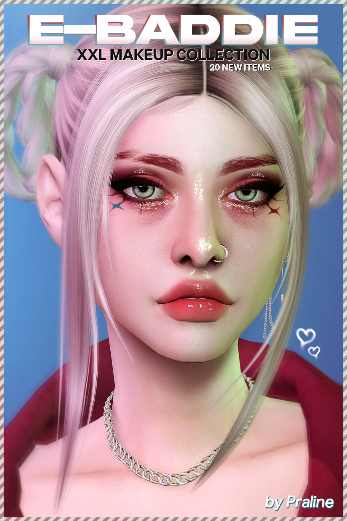 Sims 4 pralinesims pralinesims e baddie xxl makeup