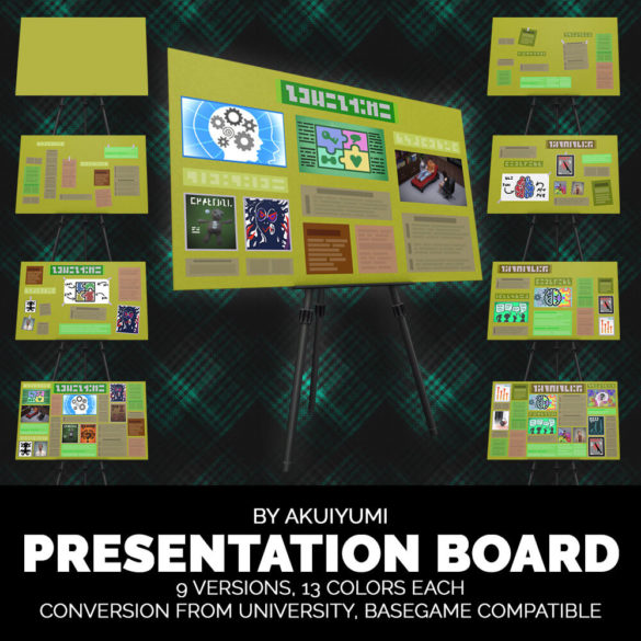 how to do a presentation in sims 4