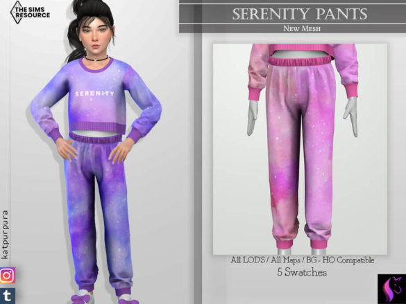 Sims 4 Serenity Pants by KaTPurpura