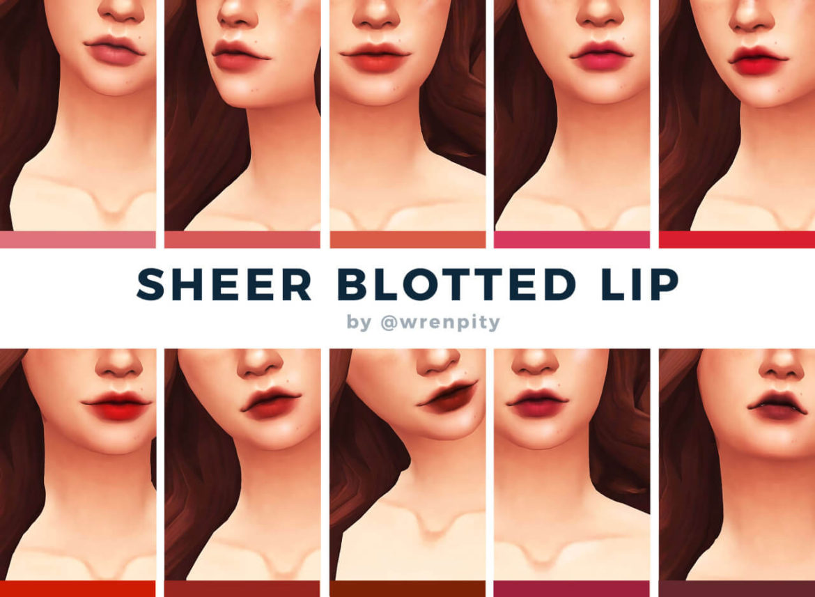 Sims 4 sheer blotted lip