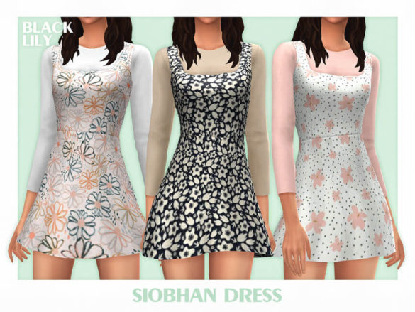 Sims 4 siobhan dress by black lily