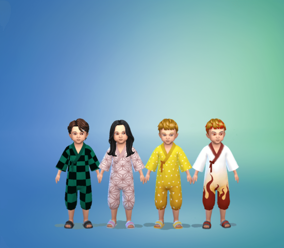 Snowy Escape Toddler Onsie Recolor – Demon Slayer