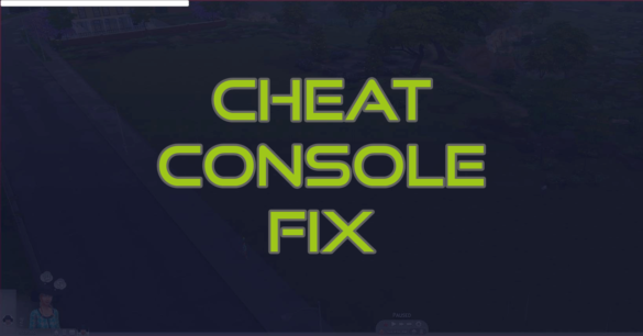 STOPS THE CHEAT CONSOLE FROM BLOCKING GAMEPLAY