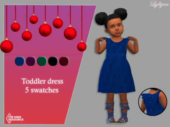 Sims 4 Toddler dress Bruna by LYLLYAN