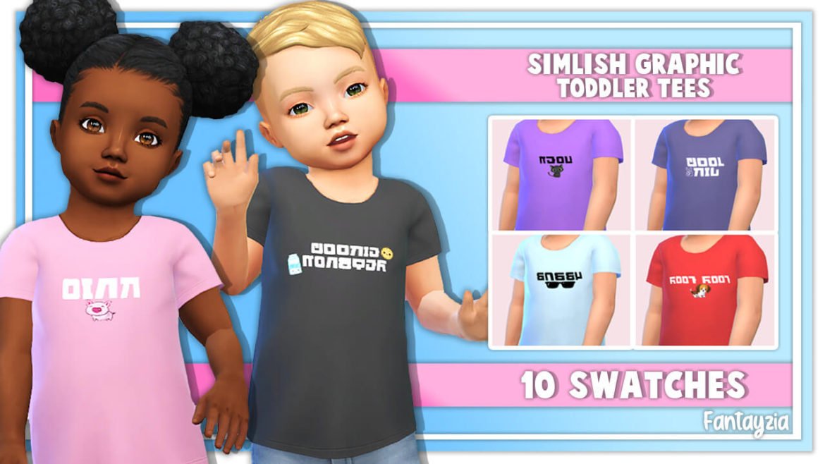 toddler simlish graphic tee i decided to create
