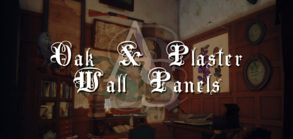 Sims 4 ts4 cc oak plaster wall panels