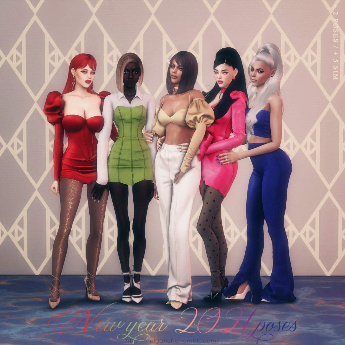Sims 4 ts4 new year 2021 poses pose pack download