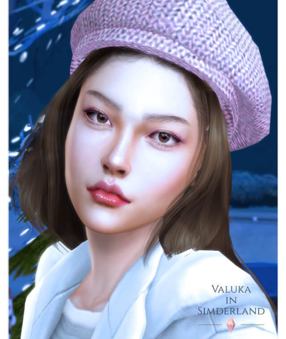 Sims 4 Valuka Lips N14 + Eyeshadow N4