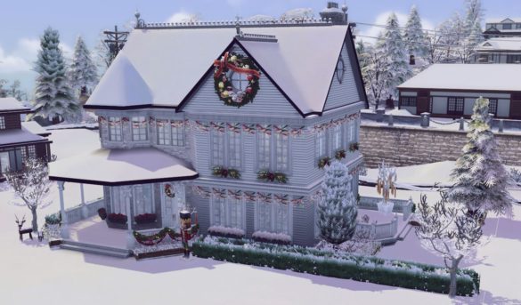 Sims 4 Victorian Christmas Home