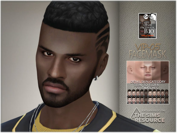 Sims 4 VIP-05 Facemask by BAkalia at TSR