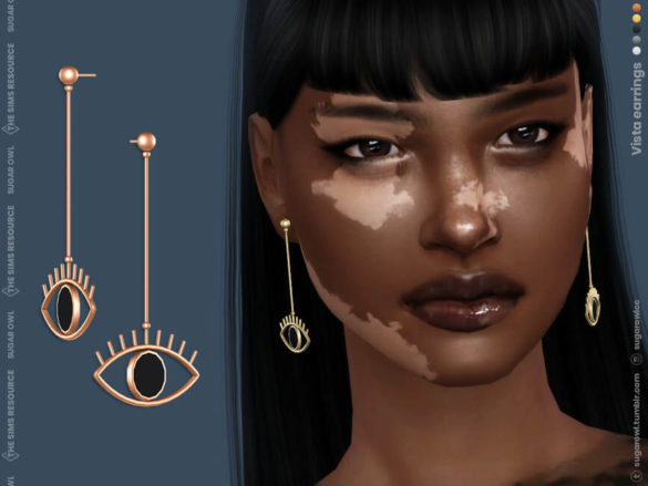 Sims 4 vista earrings by sugar owl