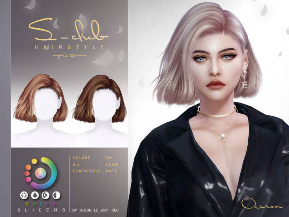 Sims 4 Wind short hair (Aaron) by S-Club at TSR