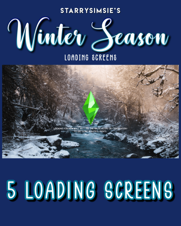 Sims 4 Winter Season Loading Screens