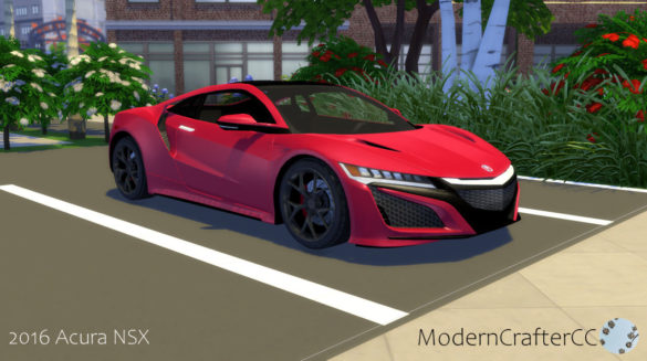 Sims 4 2016 Acura NSX at Modern Crafter CC