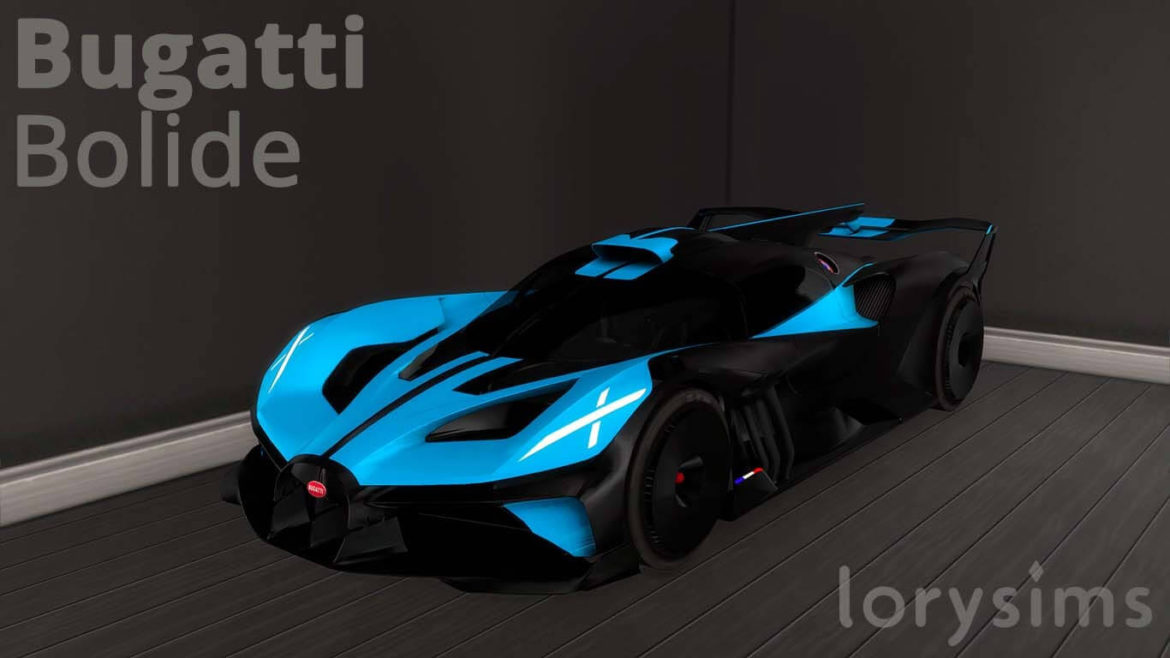 Sims 4 2020 Bugatti Bolide Concept at LorySims