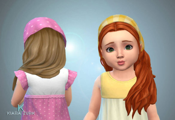 Long Side Bandana Hair for Toddlers