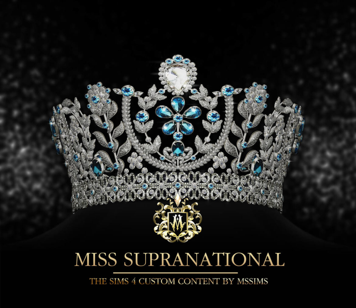 Sims 4 MISS SUPRANATIONAL CROWN by MSSIMS