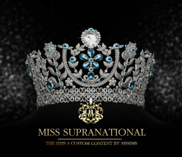 Sims 4 MISS SUPRANATIONAL CROWN by MSSIMS