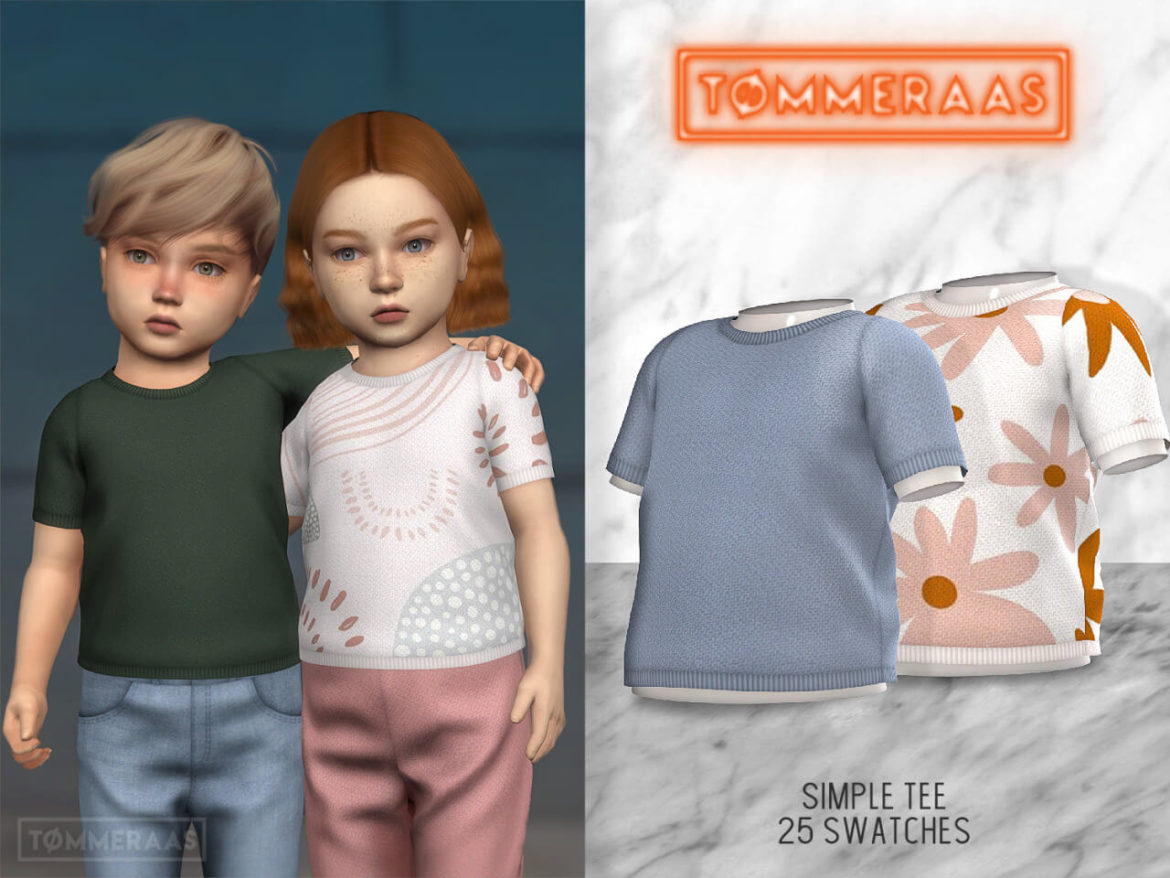 Sims 4 Simple Tee #24 at TØMMERAAS