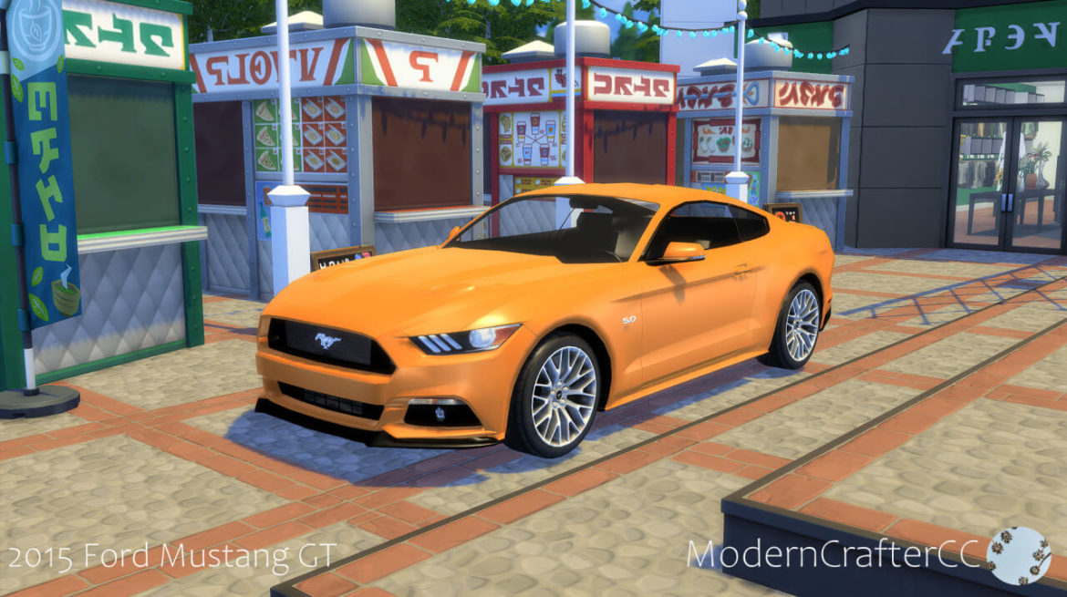 The Sims 4 2015 Ford Mustang GT at Modern Crafter CC