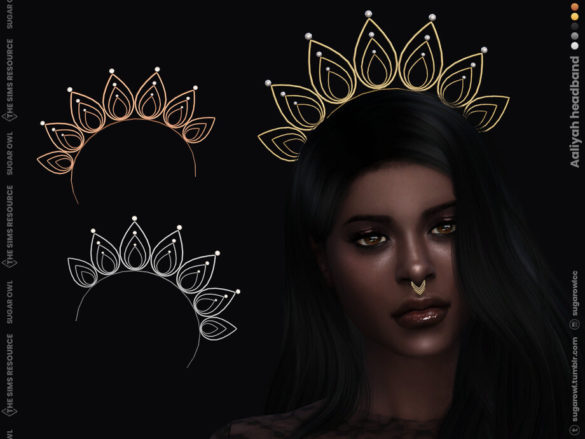 The Sims 4 Aaliyah headband by sugar owl at TSR