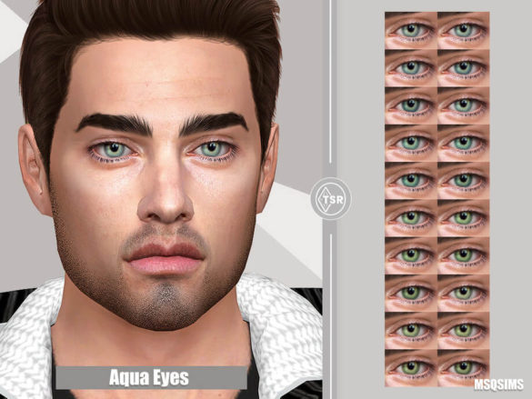 The Sims 4 Aqua Eyes by MSQSIMS