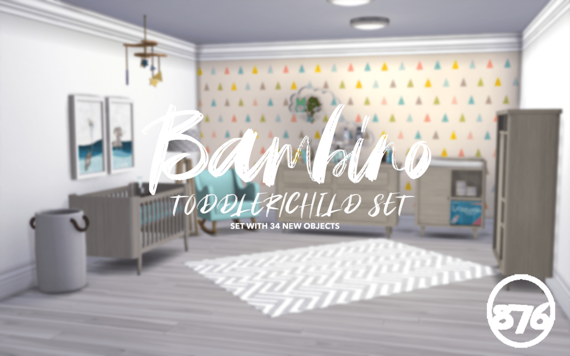 The Sims 4 bambino bedroom set