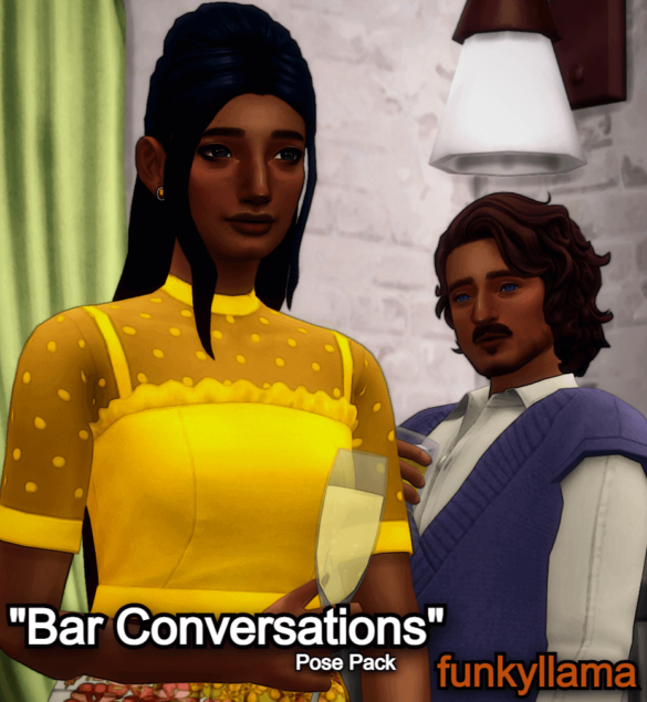 The Sims 4 bar conversations pose pack 4 poses 2 sims - Best Sims Mods