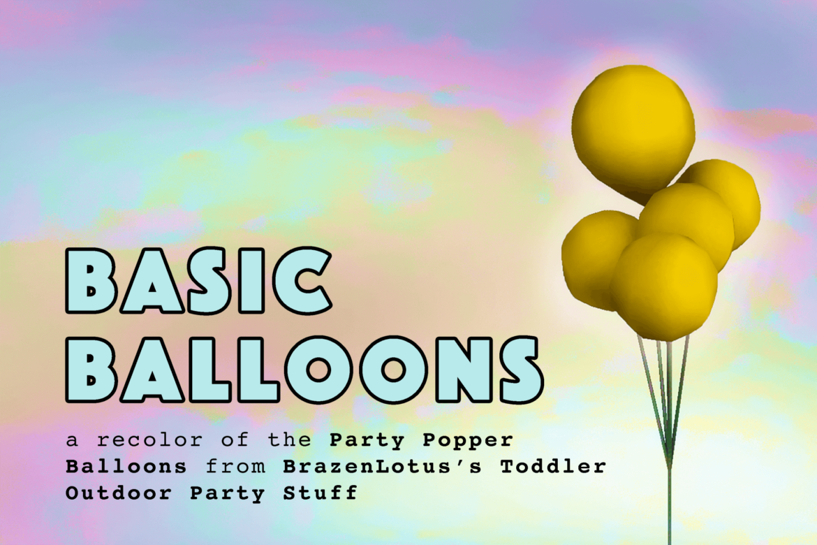 The Sims 4 basic balloons