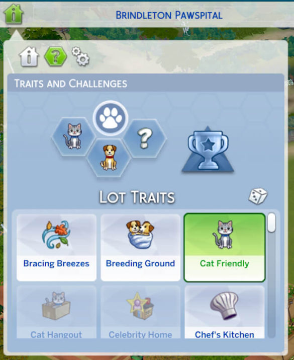 The Sims 4 Better Lot Trait – Cat Friendly